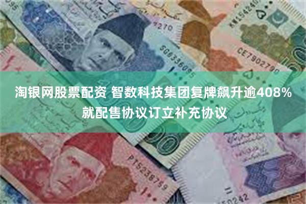 淘银网股票配资 智数科技集团复牌飙升逾408% 就配售协议订立补充协议